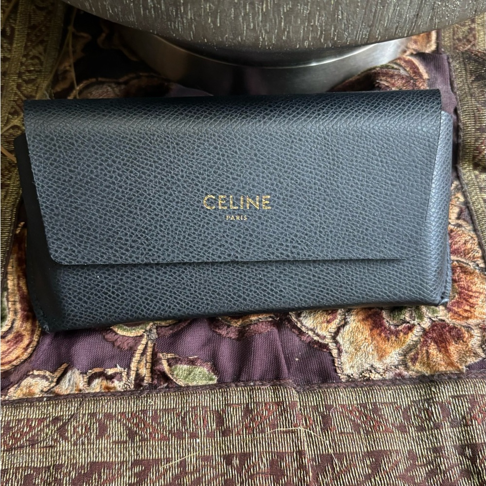Authentic CELINE 57 2 dots Aviator Acetate gradient Sunglasses - Picture 4 of 14